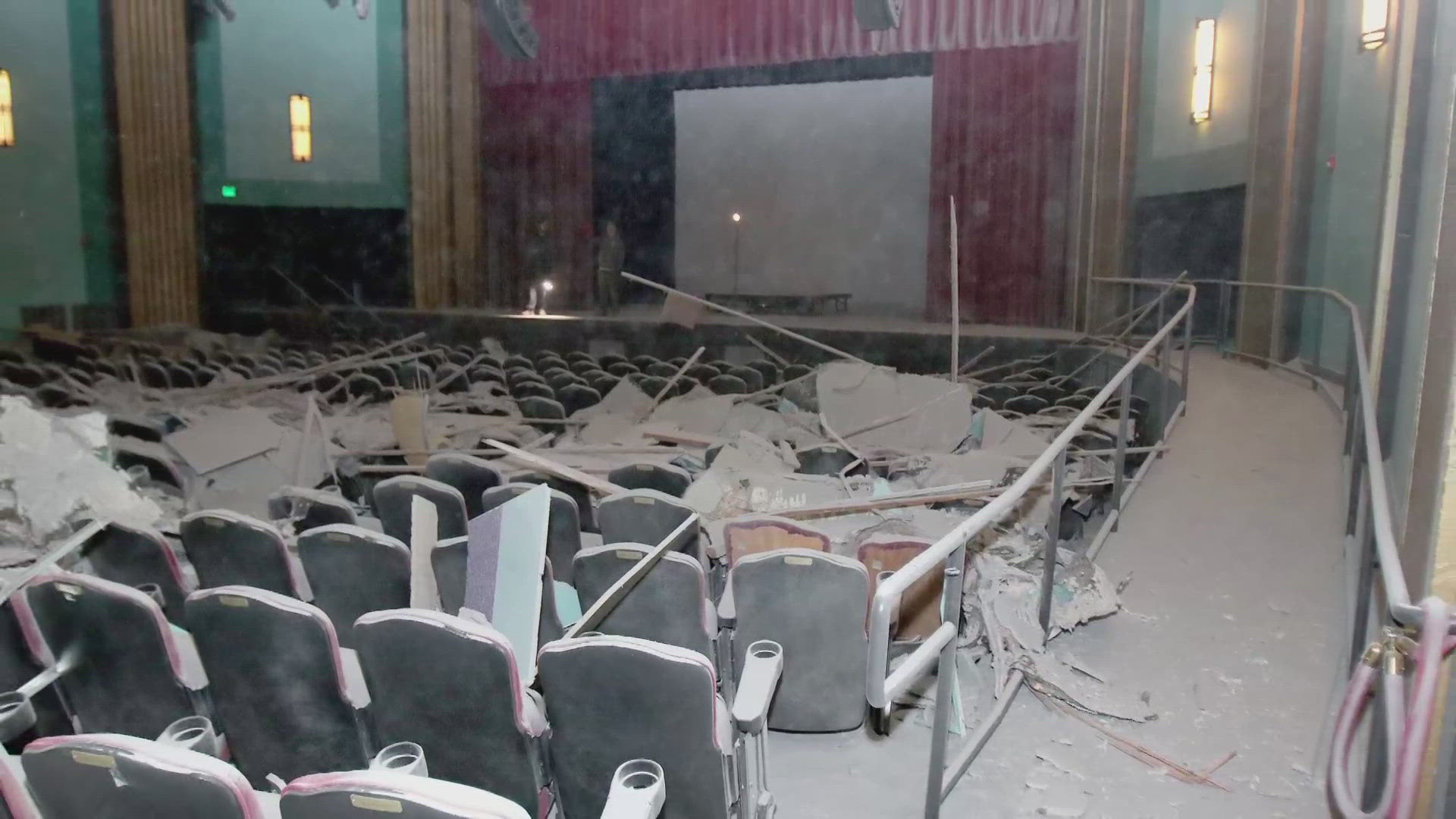 Auburn State Theatre is holding a fundraiser for repairs after the ceiling collapsed.