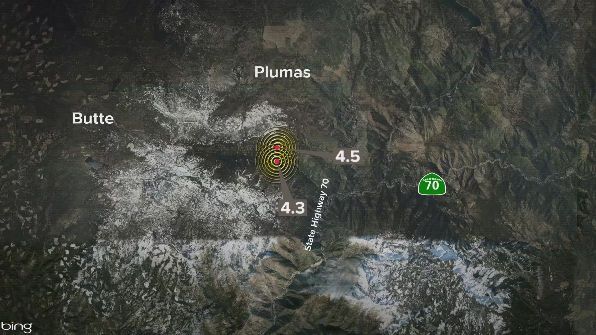 Plumas County hit by an earthquake doublet on Thursday, something that's not common to see happen.