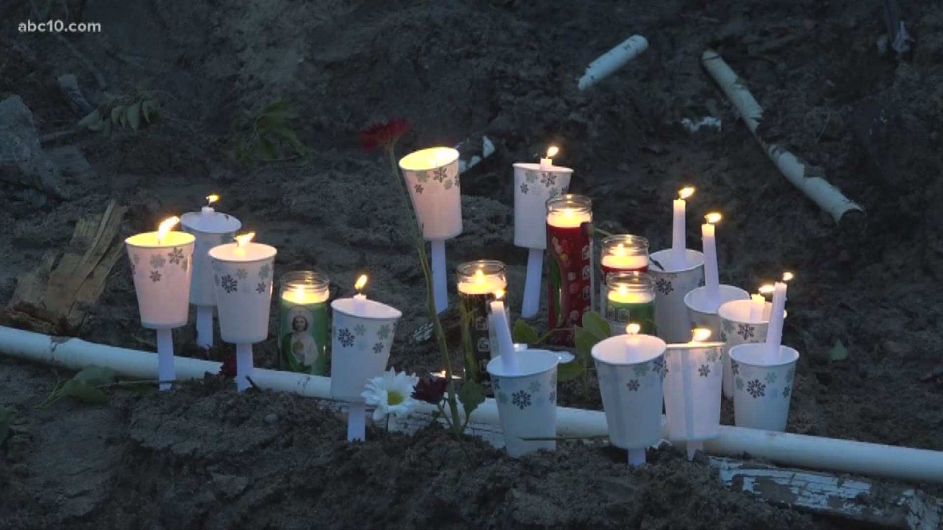 Family, friends and co-workers held a candlelight vigil for Johnny Garcia Jr. He was killed Monday while working for the City of Modesto’s public works department.