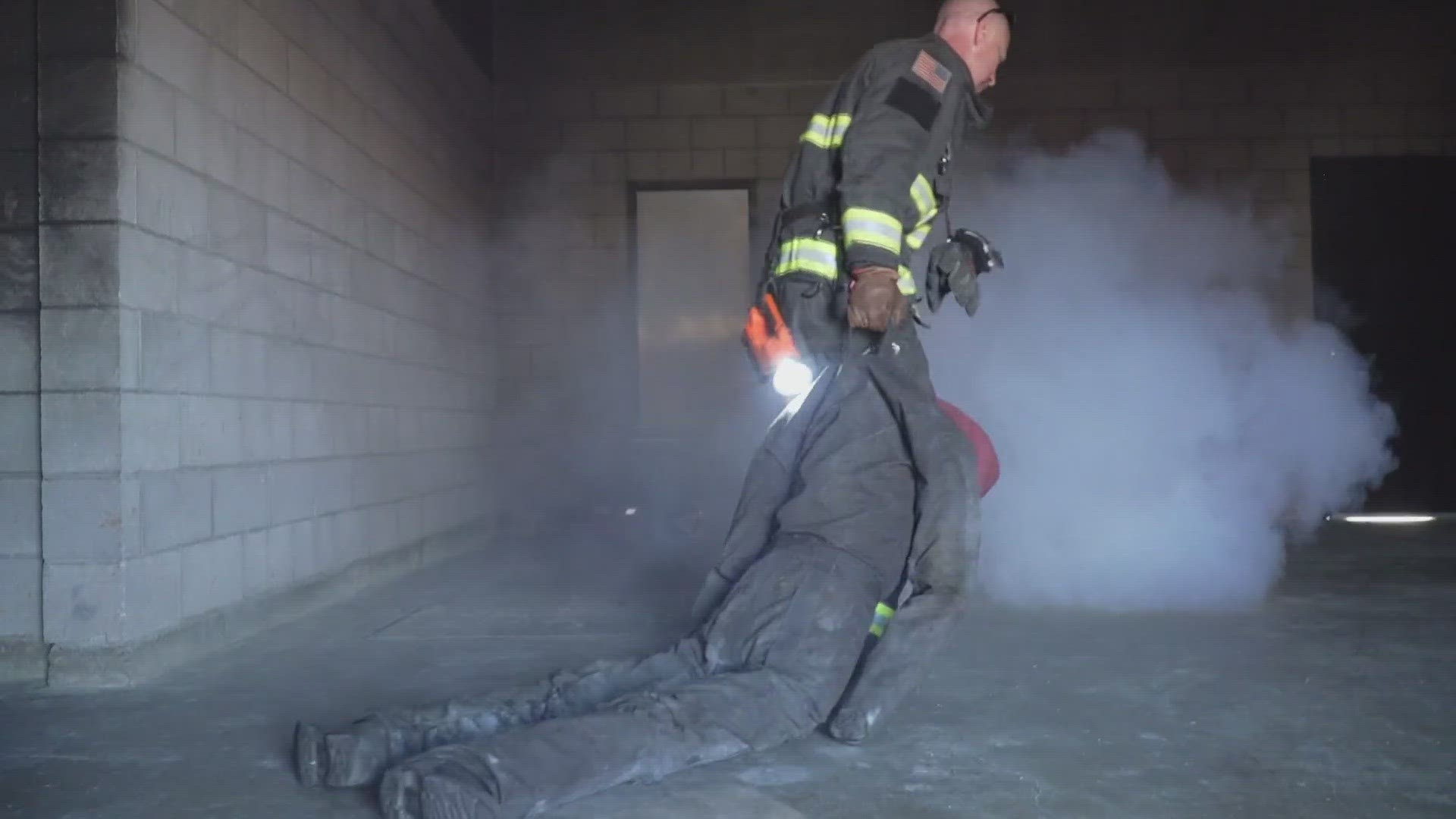 50 El Dorado County firefighters trained in a new facility, working through high-stress scenarios.