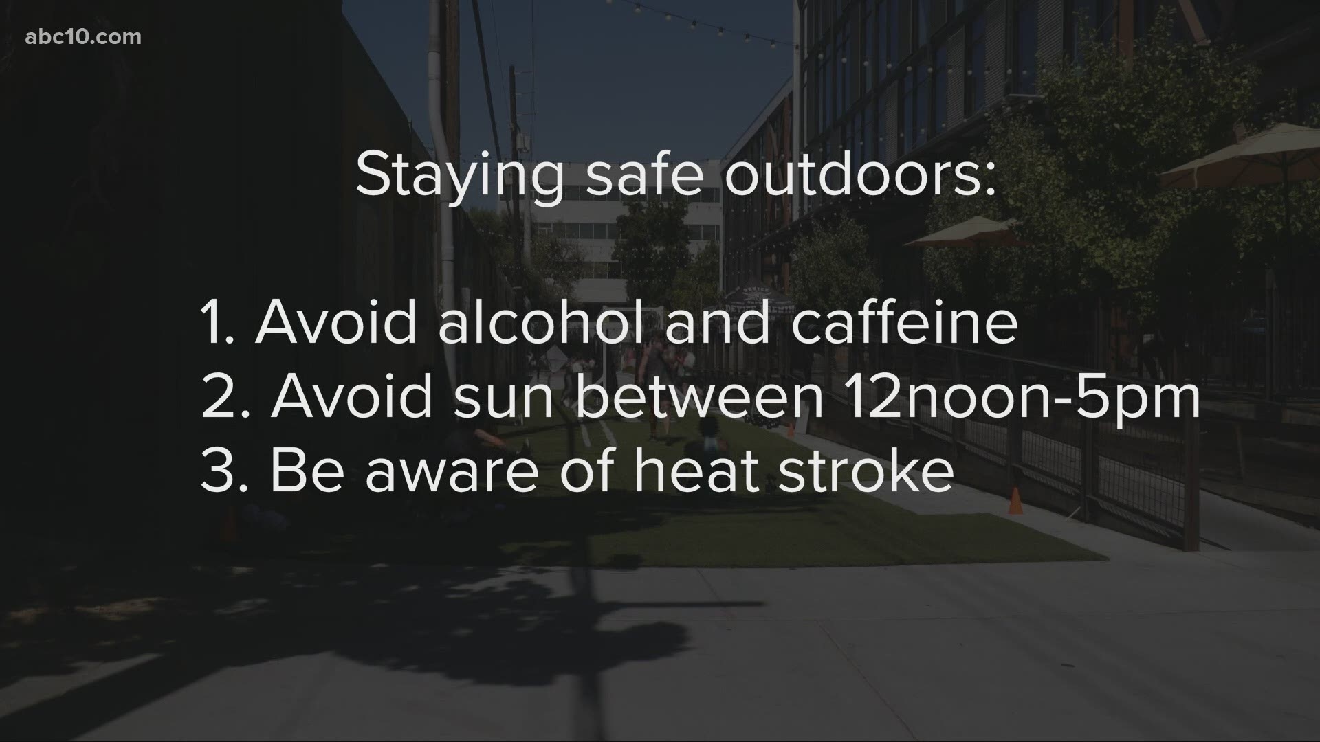 Whether you're heading outdoors or staying inside, there are a couple of things you can do to beat the heat.
