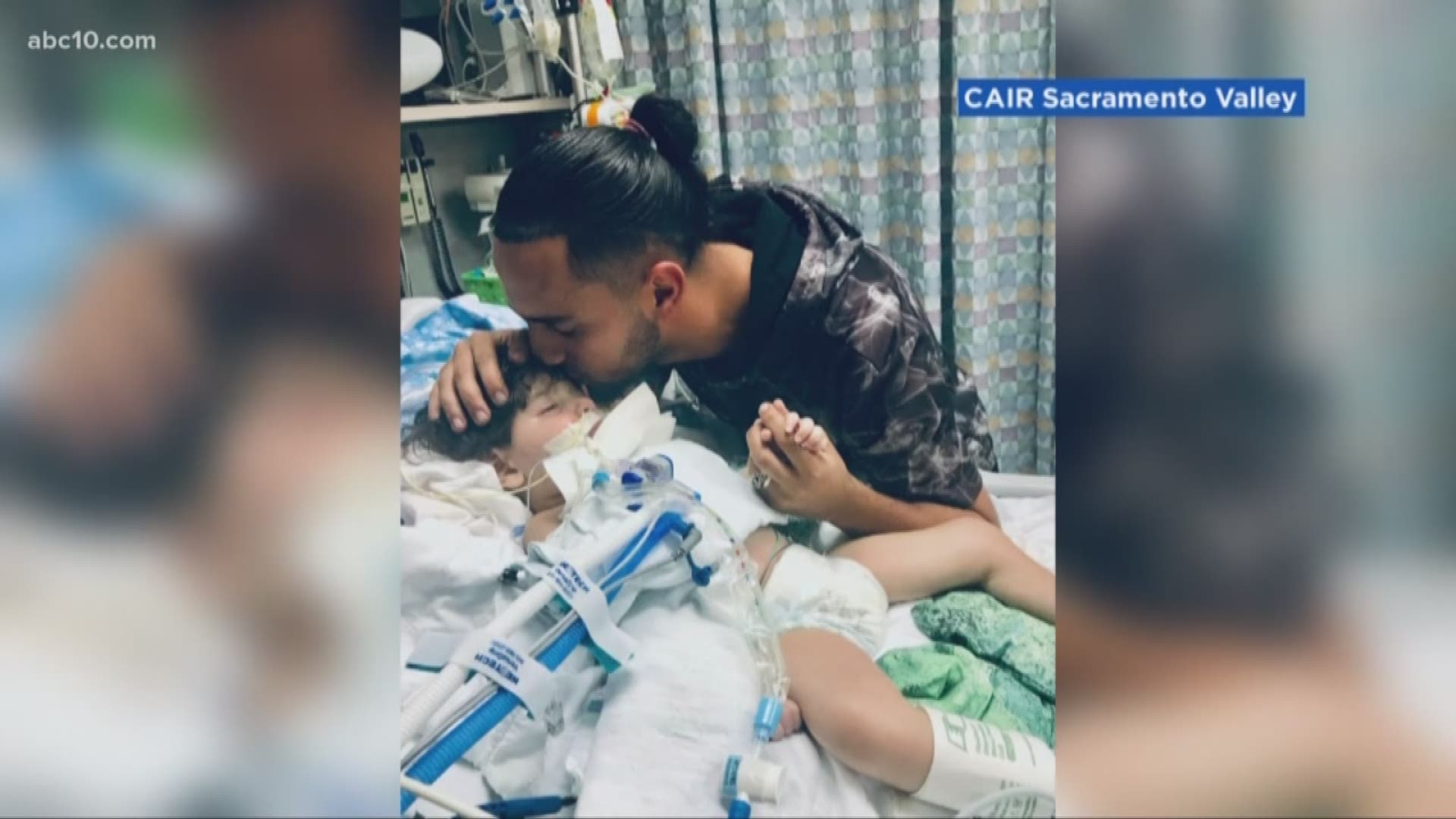 The family moved to the Stockton area to get the care he needed for a rare genetic disease. Now that he is in a more serious condition, his father fears that his mother won't be able to get to him until it is too late.