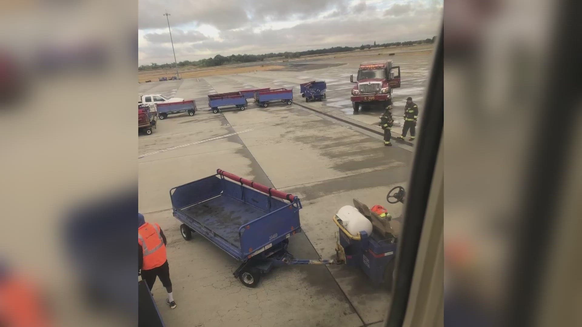 Southwest Airlines said the airplane has been taken out of service for maintenance review.