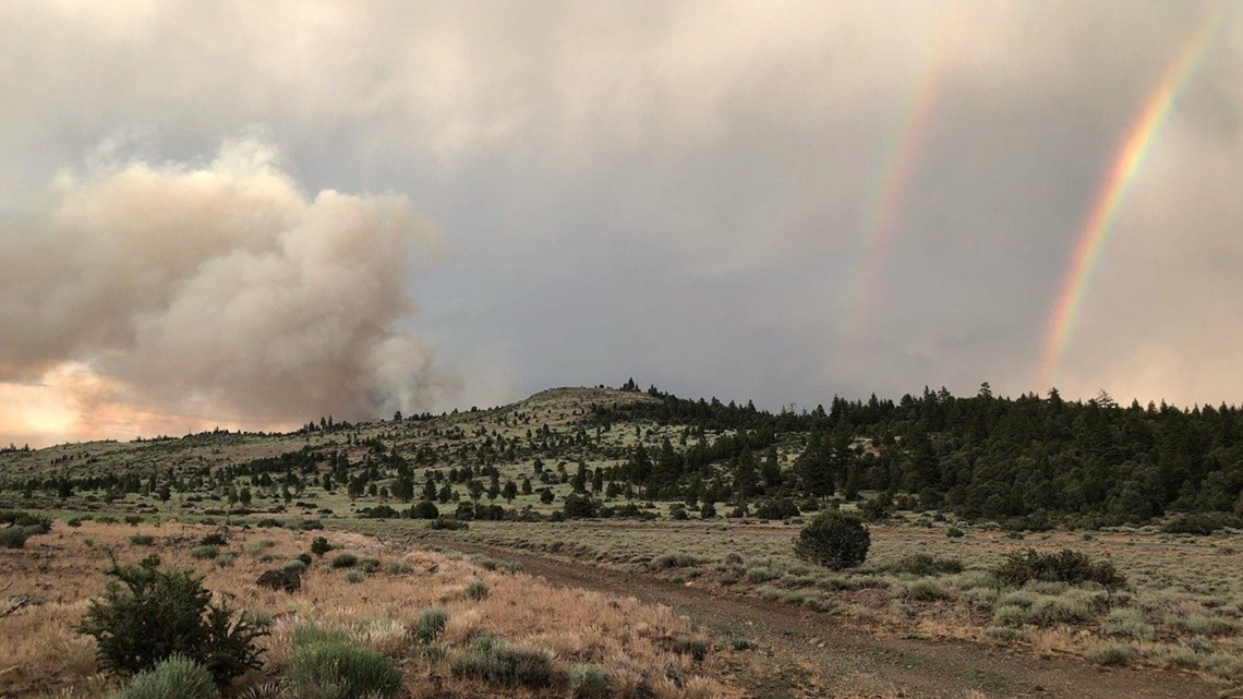 East Fork Fire in Alpine County Rain helps crews in fire fight