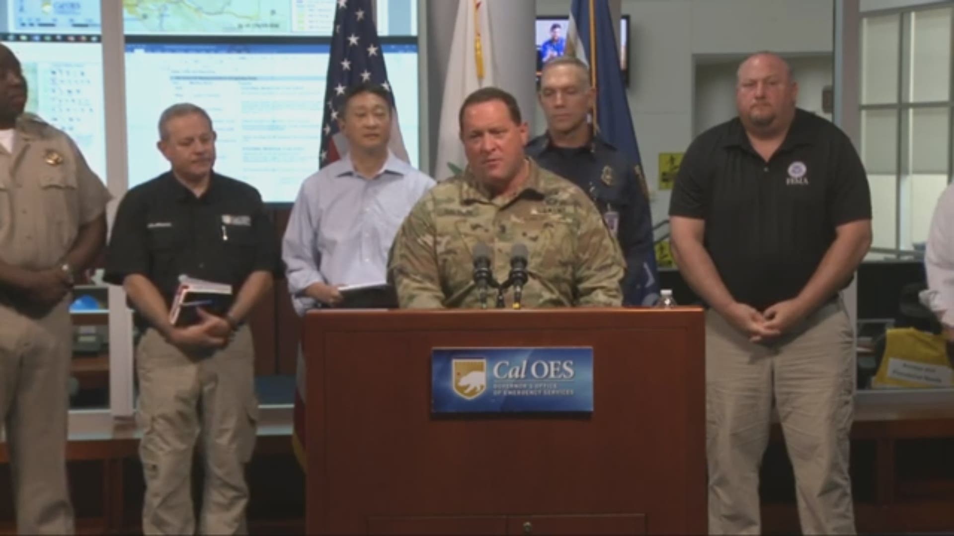 On July 6 state emergency officials gave an update on the 7.1 earthquake that struck near Ridgecrest on Friday night.
