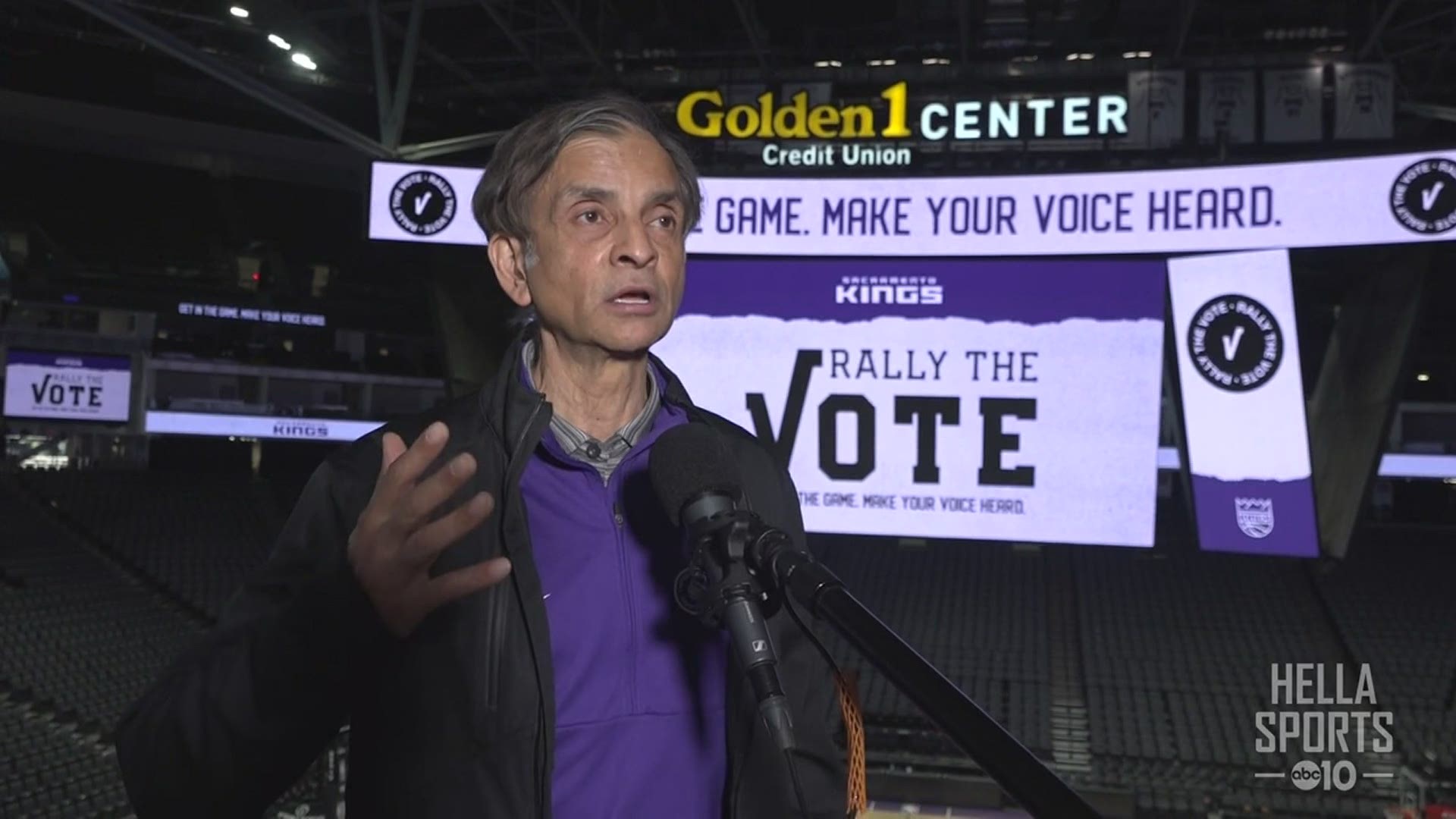 Sacramento Kings owner Vivek Ranadive speaks to ABC10 about Golden 1 Center serving as a community voting location and the hope to have fans back next season.