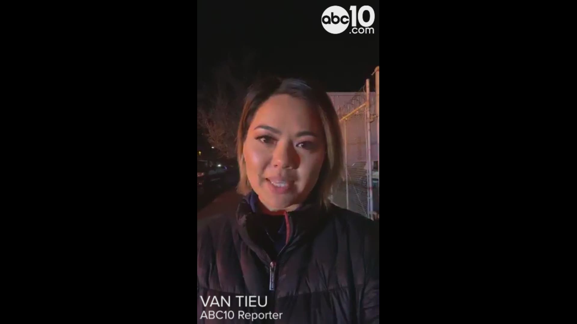 ABC10 Reporter Van Tieu was live in Stockton after fires at two warehouses began.