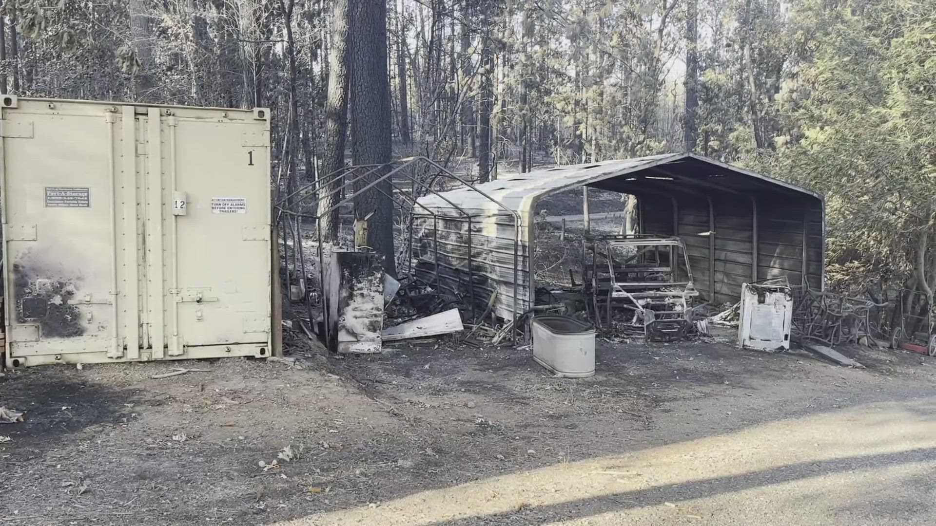 Firefighters battling the Park Fire come home to ash and rubble.