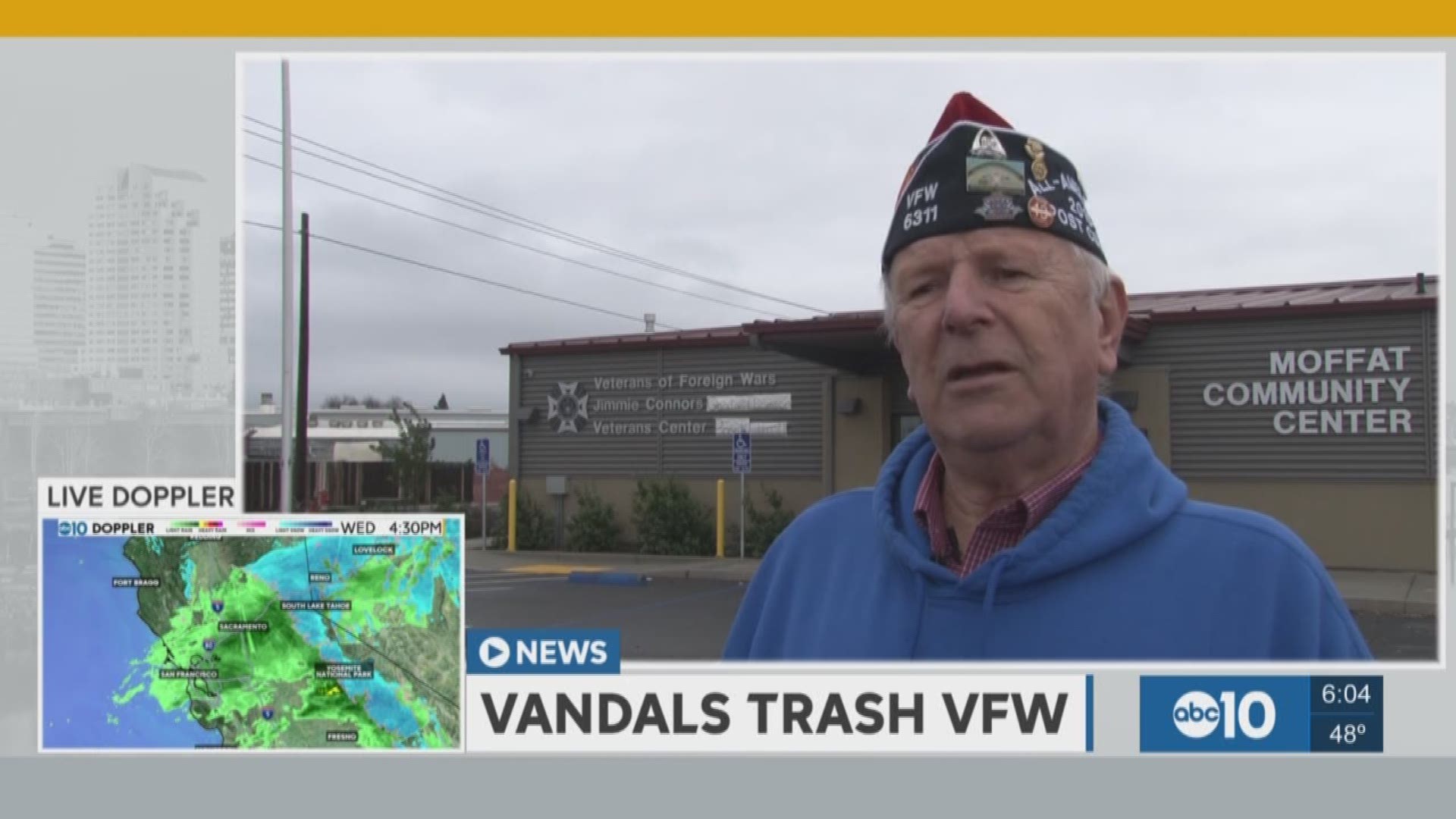 They fought for our freedom and to protect our country, but tonight their fight is against vandals at a Manteca VFW post. (Jan. 4, 2017)