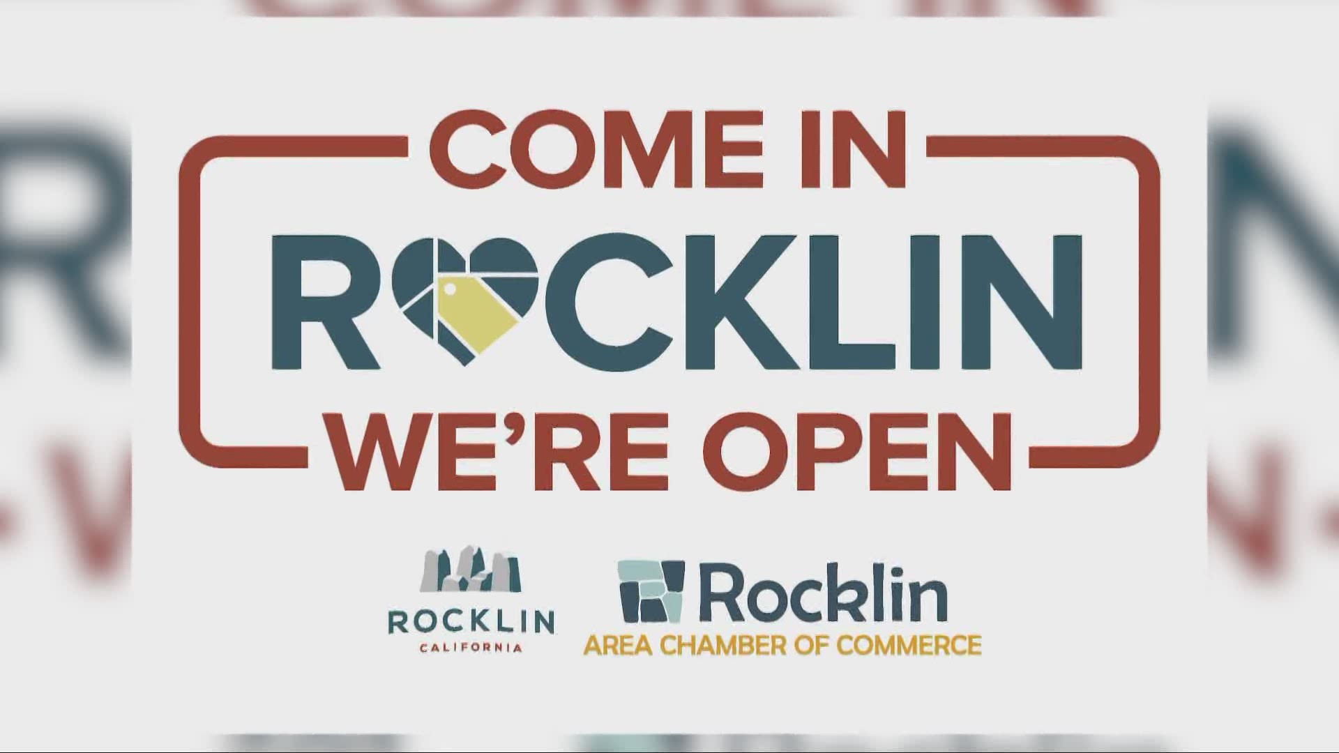 The city of Rocklin is encouraging people to shop and dine locally with a new campaign called 'Come in Rocklin, we’re open!'