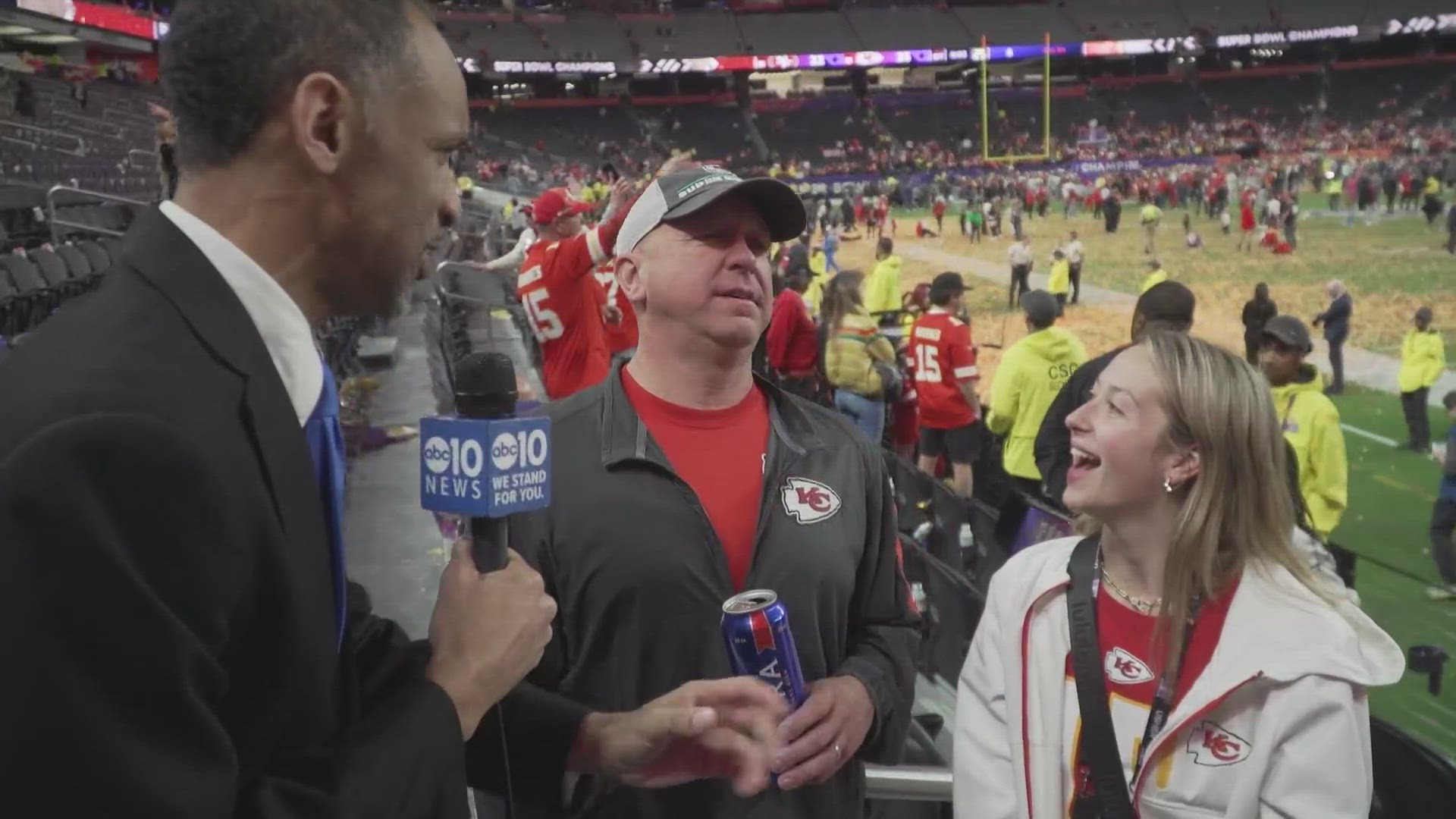 Super Bowl 2024 | Kansas City Chiefs fans ecstatic after yet another Super Bowl win