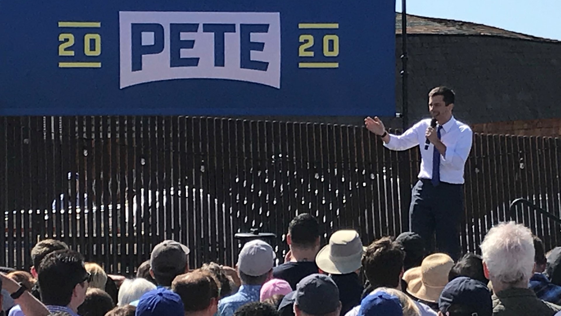 Democratic presidential candidate Mayor Pete Buttigieg made a campaign stop in West Sacramento Sunday afternoon at Drake's Brewing Co.