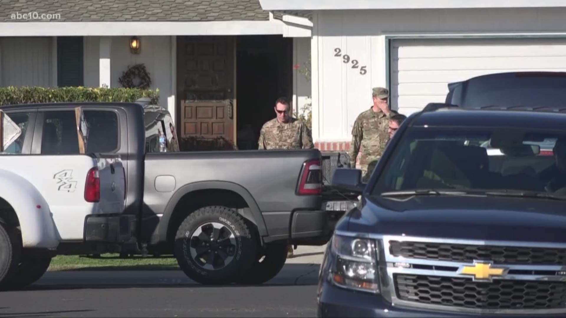 Stockton Police officials told ABC10 that the 71-year-old man who lived in the home had no military background and was only a collector of the replicas.