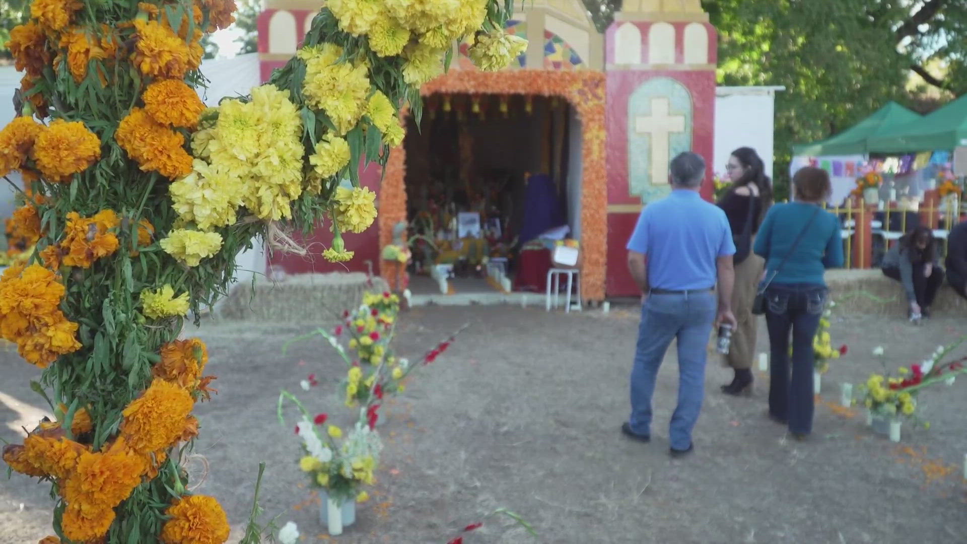 The Latino Center of Art and Culture welcomed visitors with a vibrant display, festive sounds of traditional music and the sight of dancers in colorful attire.