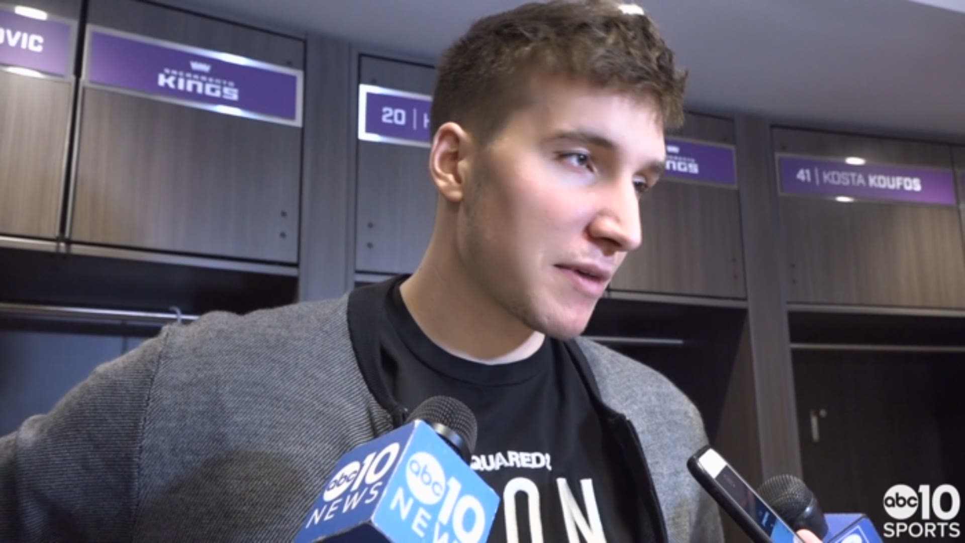 Kings guard Bogdan Bogdanovic says Monday's win was about erasing the overtime loss suffered a little more than two weeks ago against the Portland Trail Blazers. He also talks about the long road trip that lies ahead for Sacramento.