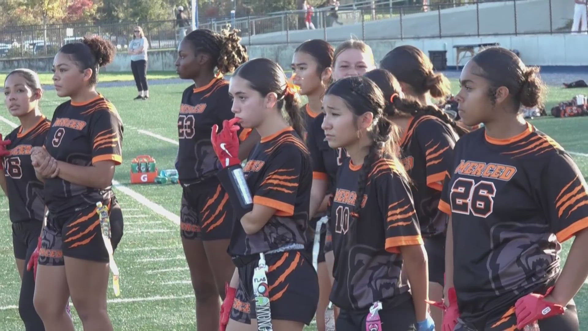 Girls Flag Football: Merced vs. Ponderosa in D2 Championship | abc10.com