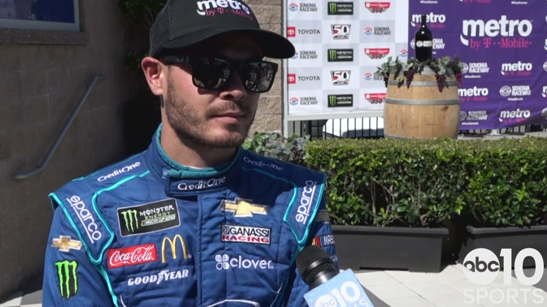 NASCAR star Kyle Larson, the Elk Grove native and driver of the No. 42 car, talks to ABC10’s Sean Cunningham about competing as close to home as possible in this weekend’s Toyota SaveMart 350, looking to win for the first time at Sonoma Raceway and why he felt the need to donate tickets to the race to first responders.