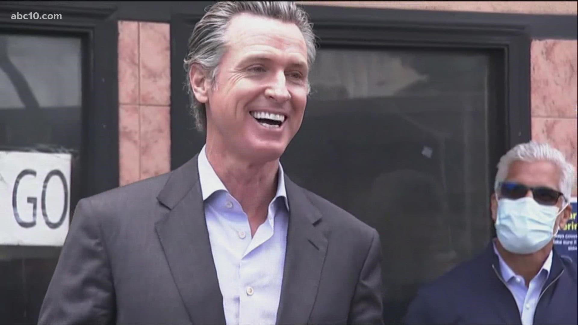 California Governor Gavin Newsom is highlighting the state’s ongoing support for restaurants and bars as California fully reopens the economy this month.