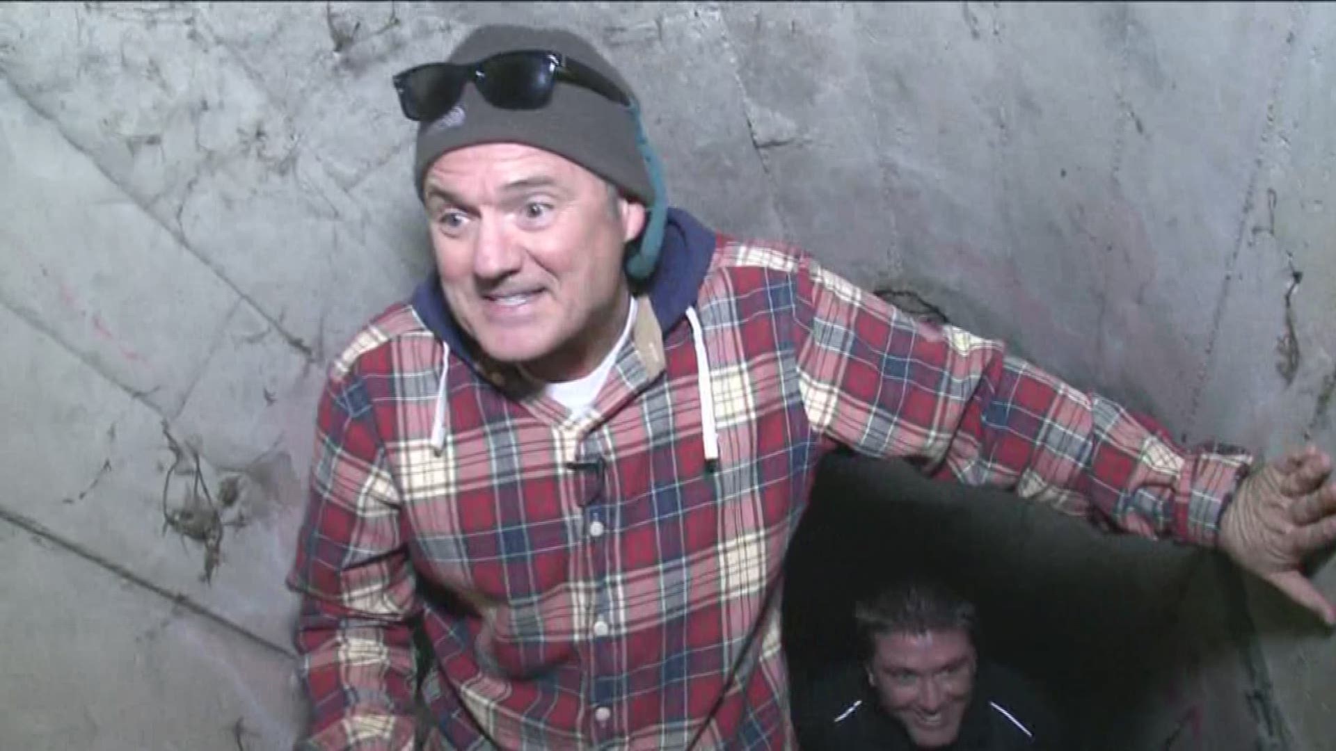 Walt Gray checks out a prohibitionera tunnel in Folsom