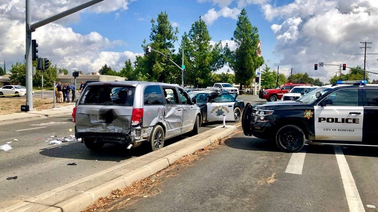 A man is in custody after leading several departments on a chase from Roseville to Yuba City, according to the Roseville Police Department.