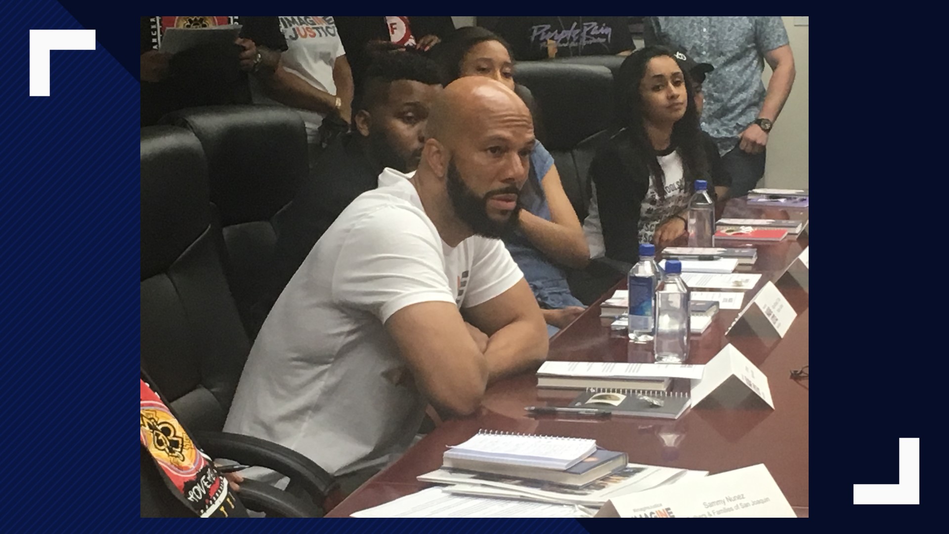 In a packed conference room at Stockton City Hall, actor, rapper, activist Common was the star attraction, greeted by a round of applause. But he didn’t come to give a speech, but rather listen to community activists trying to re-shape the city that has a reputation for crime to one of reform and hope.