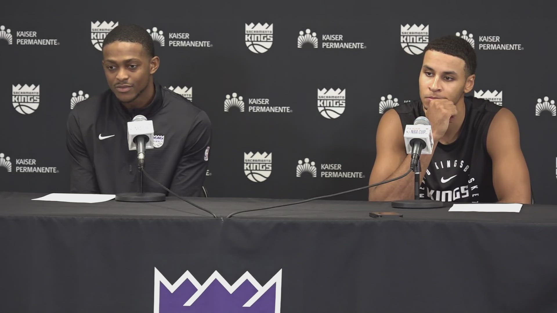 Keegan Murray and De'Aaron Fox speak on the Sacramento Kings win over the Houston Rockets.