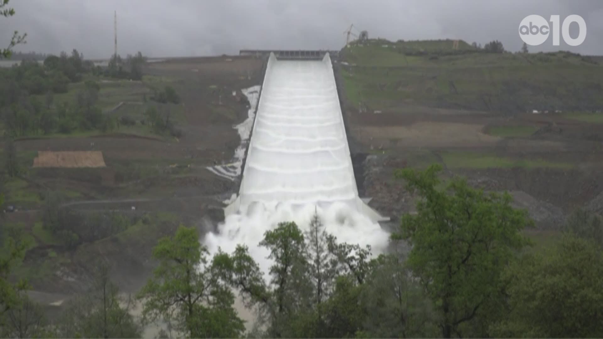 Water is flowing down the rebuilt spillway of the nation's tallest dam for the first time since it crumbled two years ago and threatened to flood California communities.

The opening of the Spillway comes as spring storms are expected to swell the lake behind Oroville Dam this week.