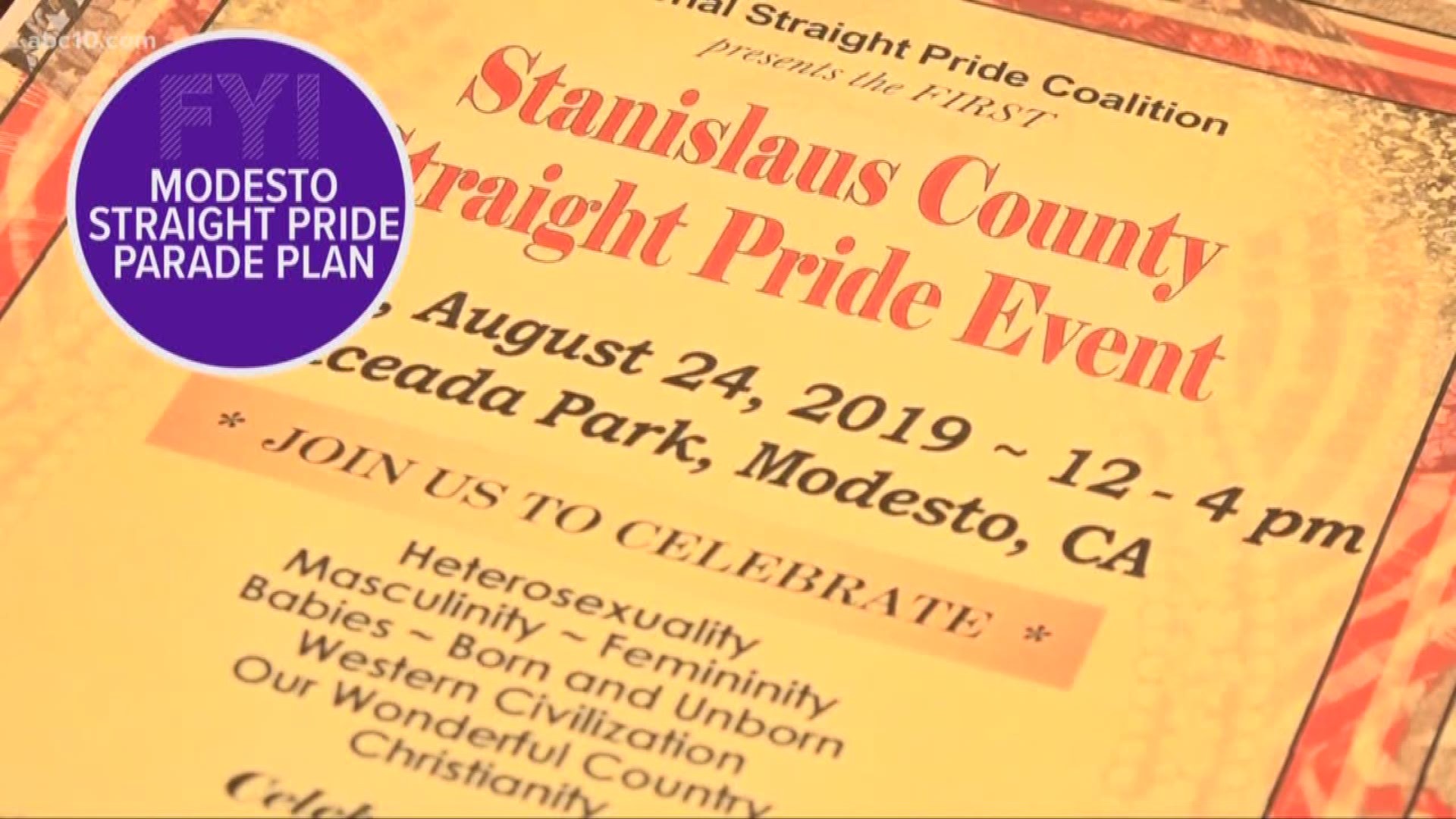 There is still uncertainty surrounding a so-called "straight pride" event in Modesto after the city rejected the group's planned event. Fire victims can now file claims against PG&E. Rafting season at Yosemite may be wrapping up sooner than expected.