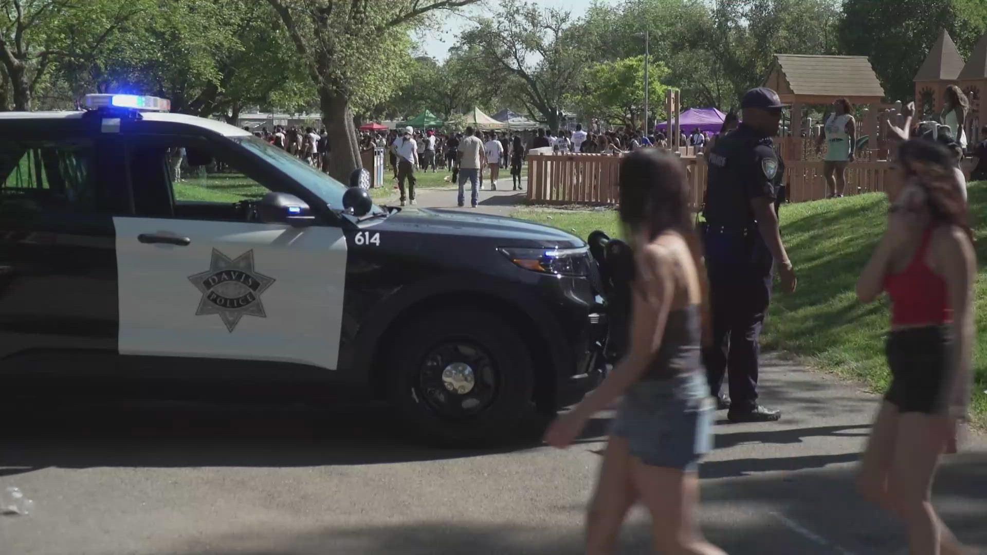 As the investigation continues, police have yet to name a suspect. The shooting happened Saturday afternoon at the community park on East 14th Street in Davis.