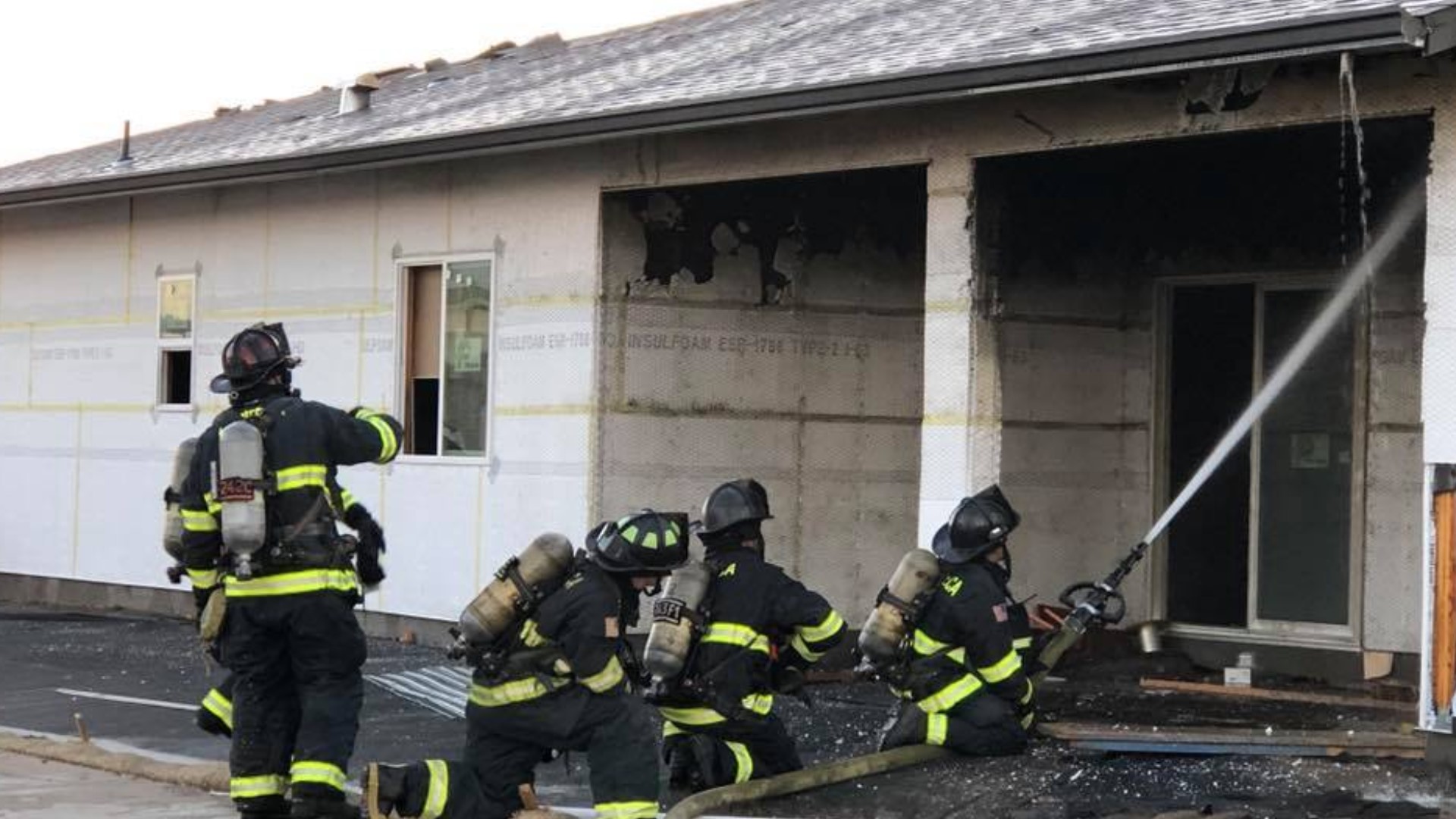 Several houses were destroyed early Thursday when a fire broke out in a new subdivision that was under construction in Manteca. Fire investigators are calling the blaze suspicious.