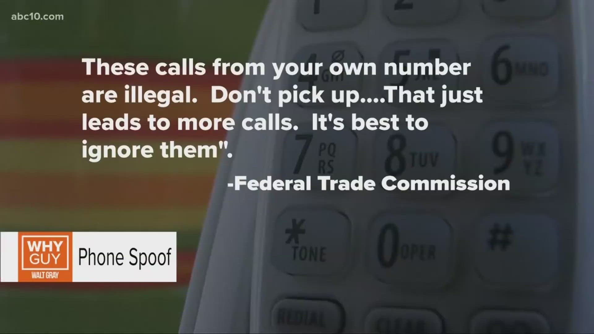 Scammers are high-tech in ways to get you to answer the call. It's bait on the hook, and you're the fish. It’s called "Spoofing."