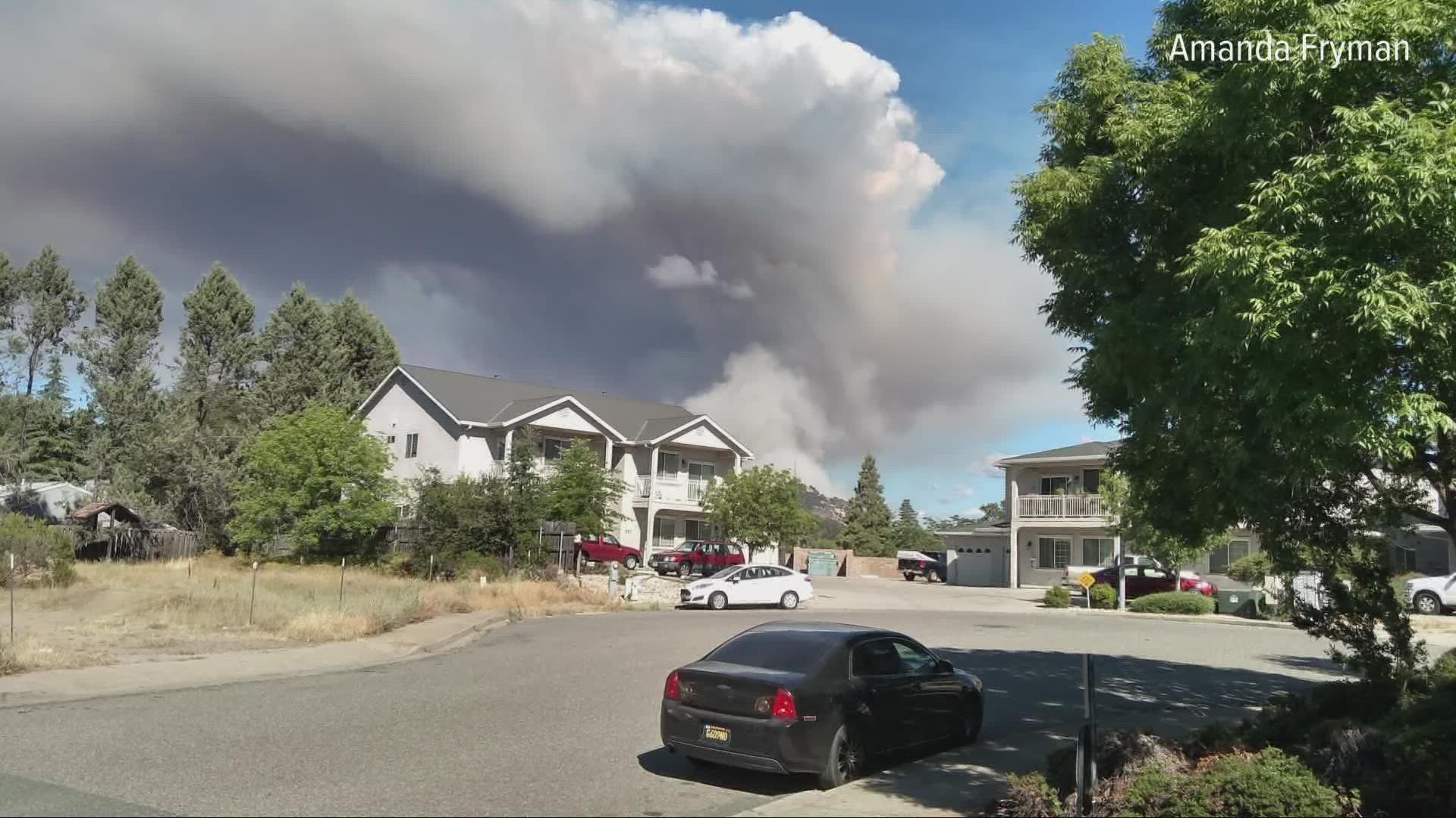 The Electra Fire is spreading fast south of Jackson in Amador County, so much so evacuation orders and warnings are now in effect in some areas.