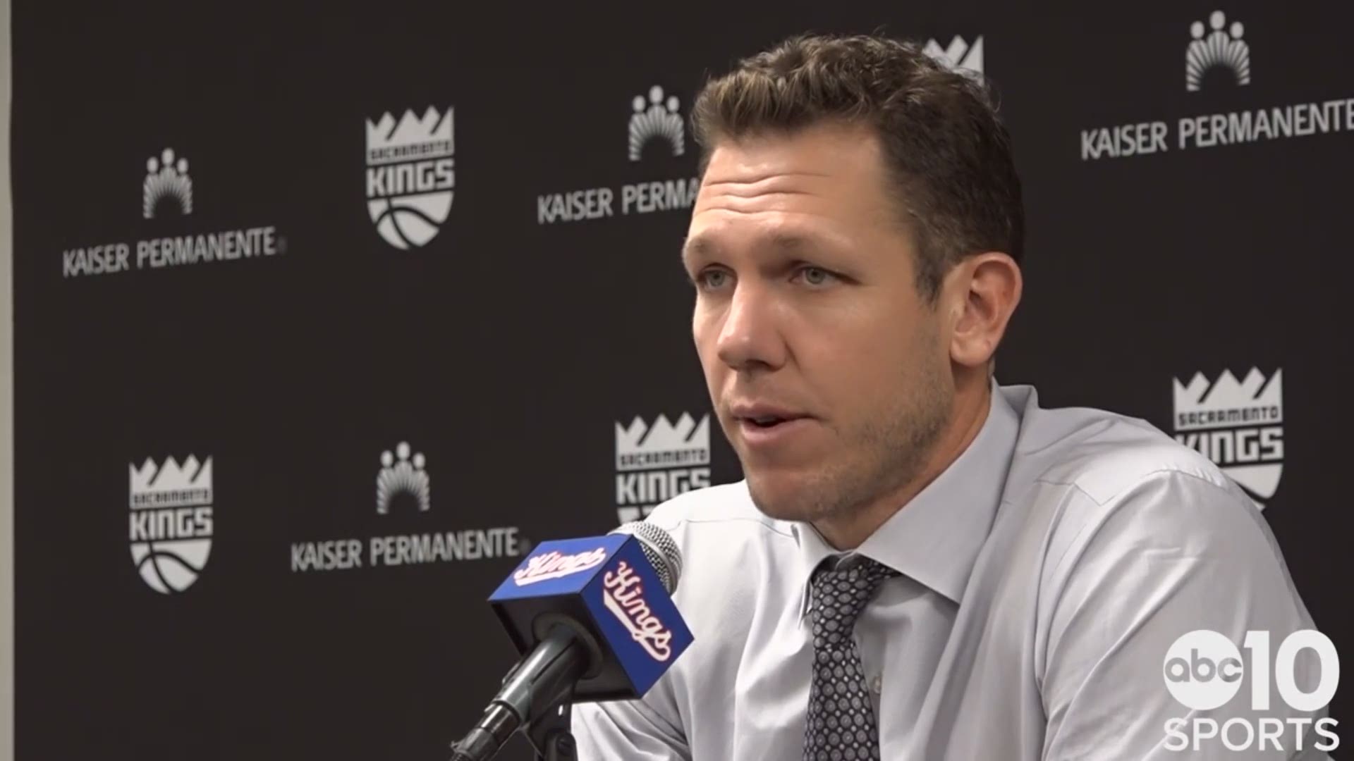 Sacramento Kings head coach Luke Walton discusses the differences in the two halves in Tuesday's win over the Phoenix Suns, and updates injury to Bogdan Bogdanovic.