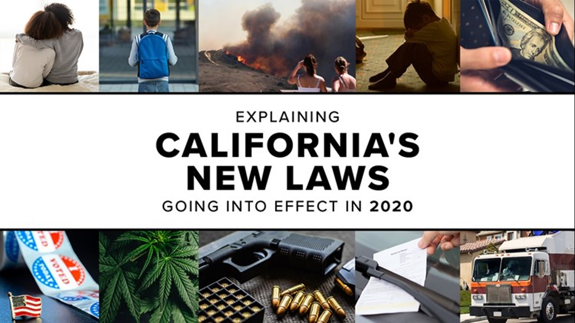 Explaining California's new laws that go into effect in 2020