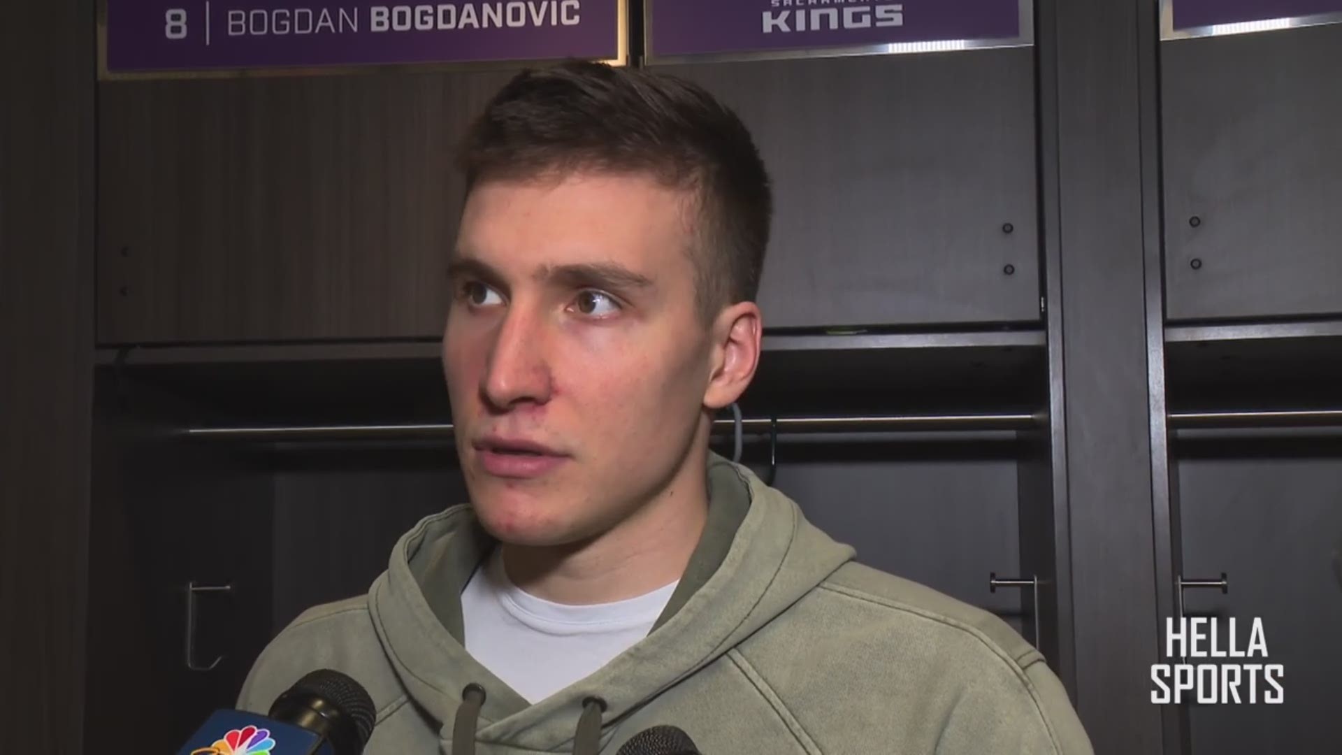 Kings guard Bogdan Bogdanovic discusses Friday’s victory over the Miami Heat, his 23 point performance to lead Sacramento to their fifth win in their last seven game