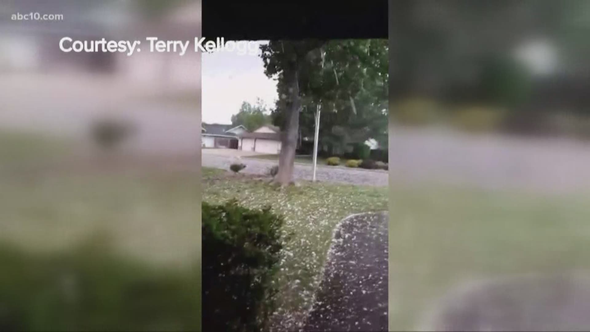 The Redding weather brought a "supercell" thunderstorm that dropped golf ball sized hail on the communities on Friday.