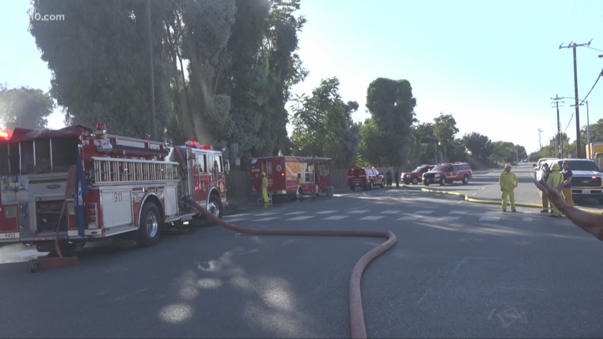 The Sacramento Fire Department responded to a fire at a metal scrapyard near North B and 10th Streets.