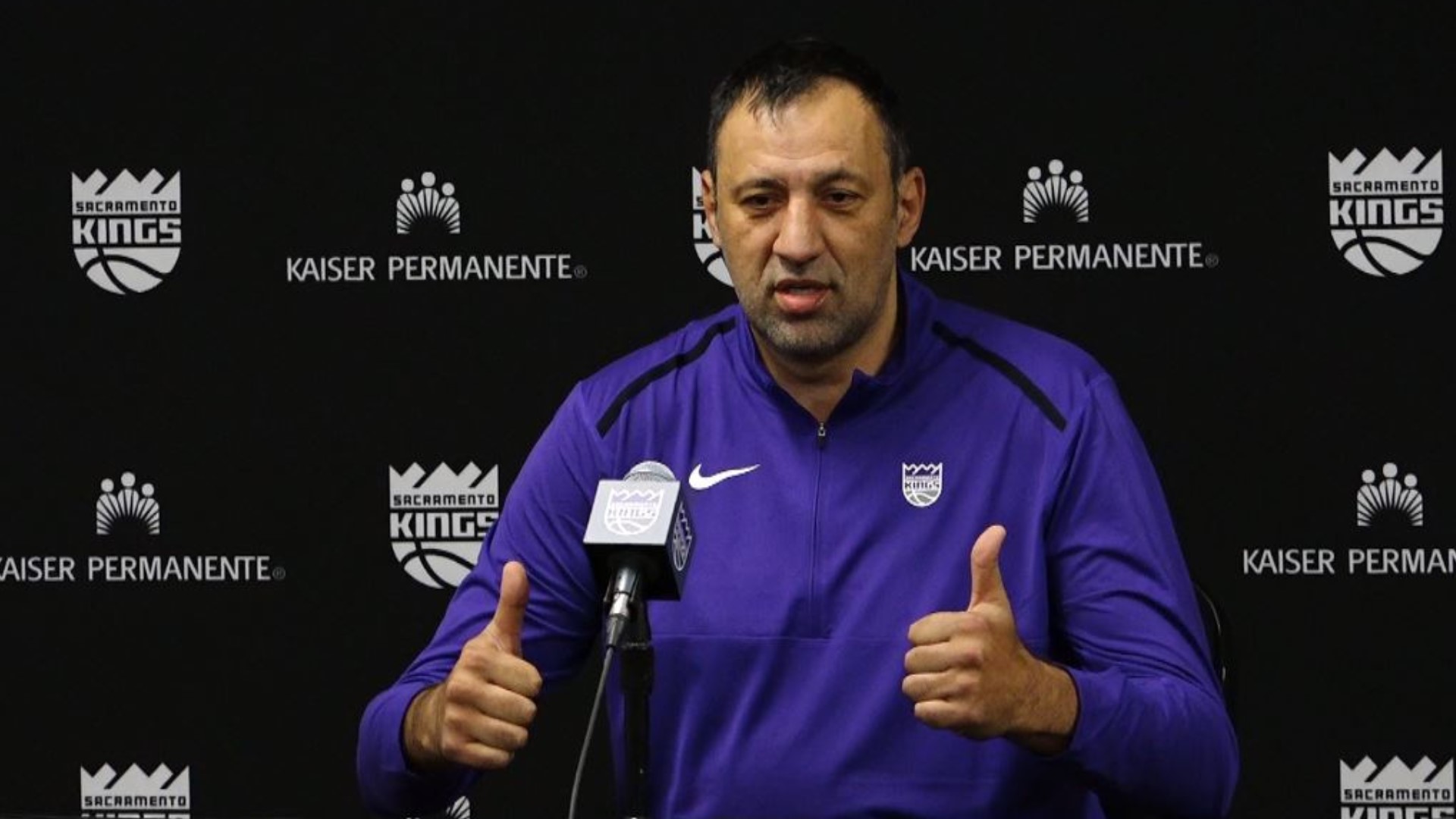 Following the passing of Thursday's NBA trade deadline, Sacramento Kings general manager Vlade Divac talks about acquiring Harrison Barnes, Alec Burks and Caleb Swanigan with the three trades he executed, sending Iman Shumpert, Justin Jackson, Skal Labissiere and Zach Randolph to other teams.