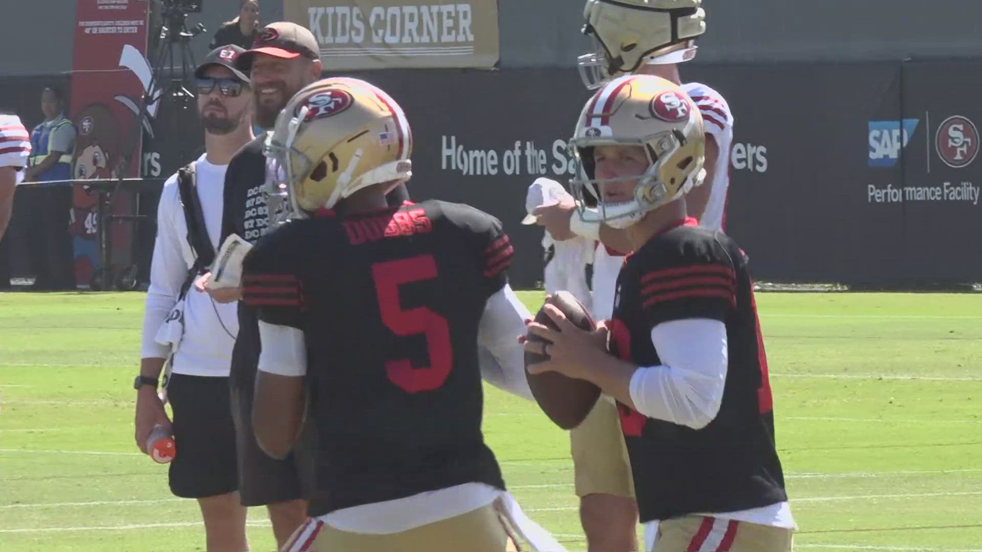 The San Francisco 49ers held their final day of training camp and Brandon Aiyuk's absence was noted.