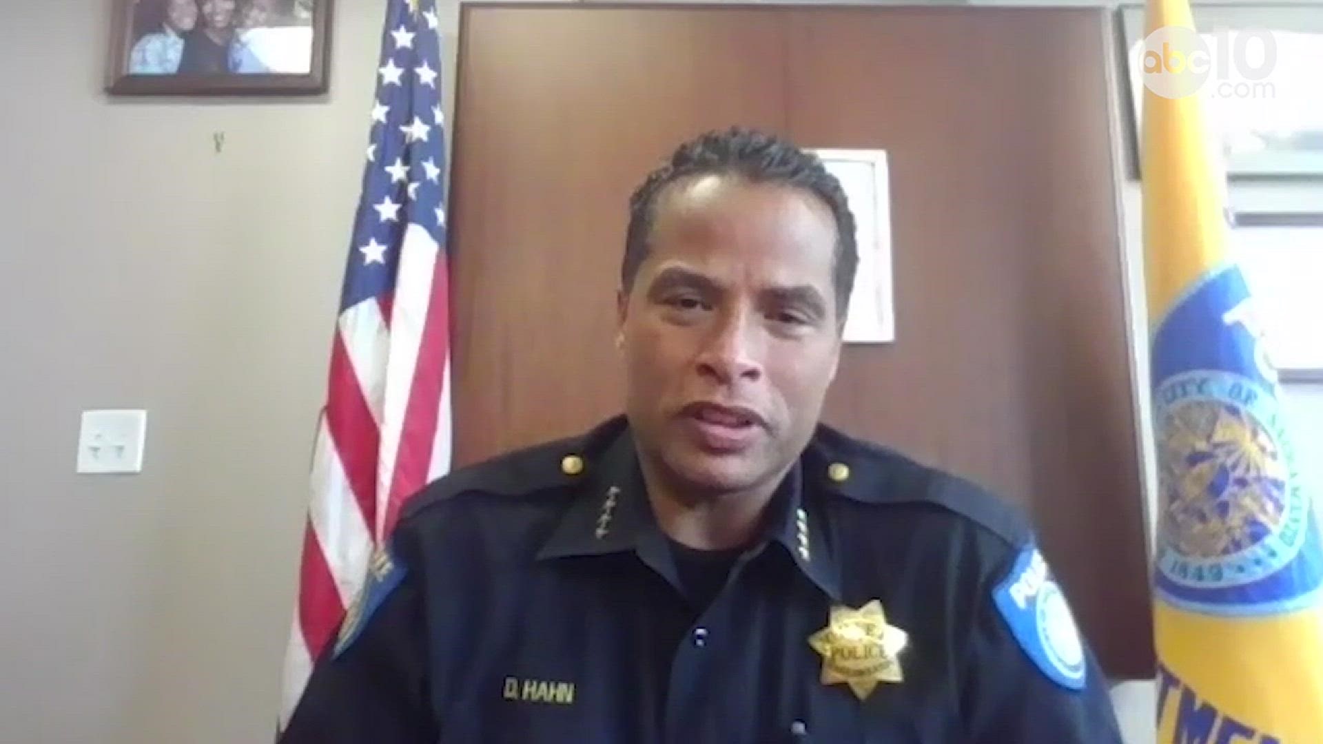After two days of protests for the killing of George Floyd, Police Chief Daniel Hahn shares his thoughts on the protests and the Sacramento community.