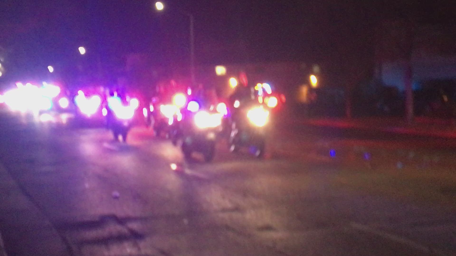 END OF WATCH | A procession for a fallen deputy with the Sacramento County Sheriff’s Office. The officer was fatally shot following a car chase Monday night.