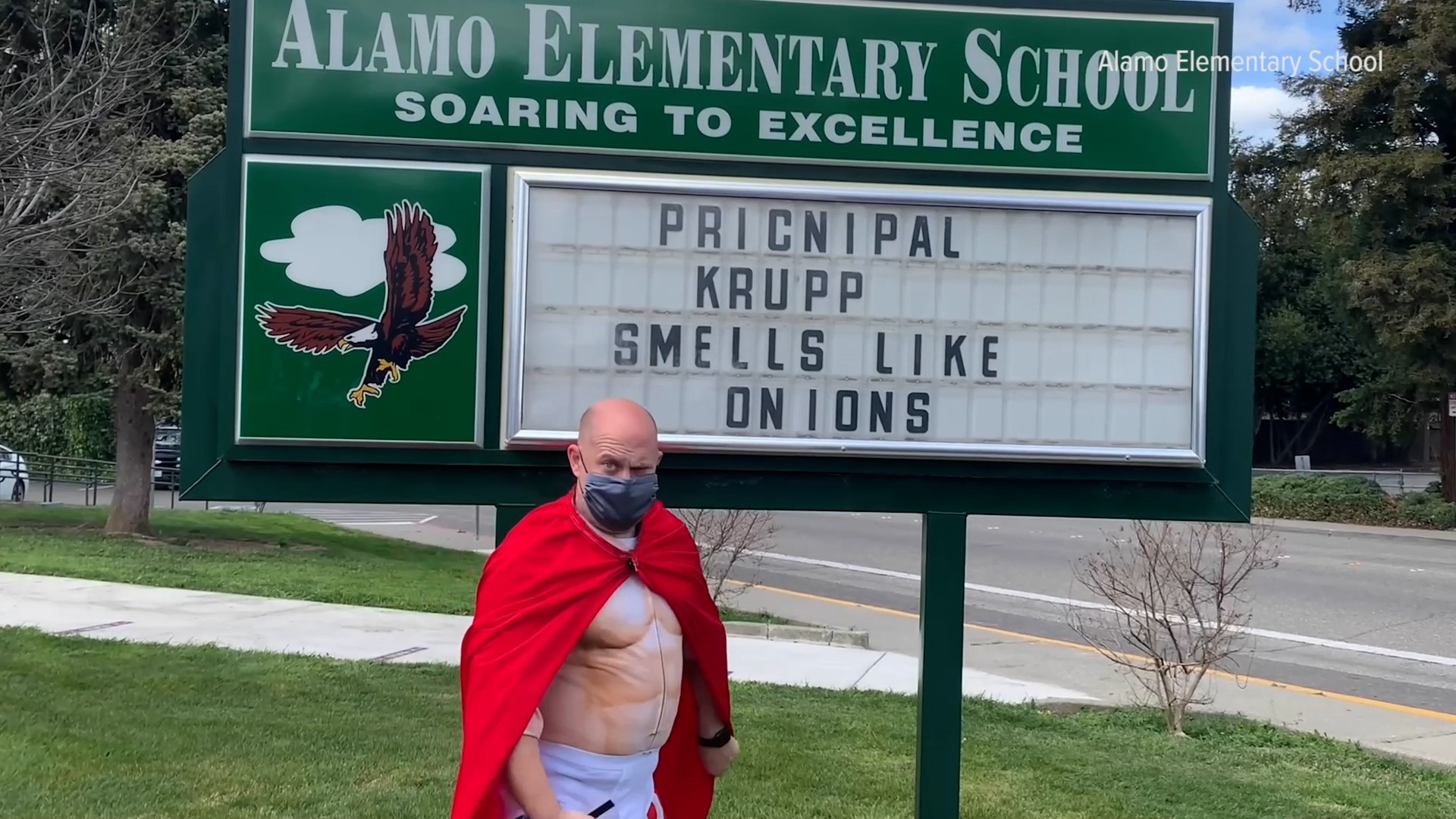 When he's not playing "Captain Underpants" or the "Crazy Cat Lady", Mick Simpson is the Vacaville Unified School District's self-proclaimed COVID Buster.