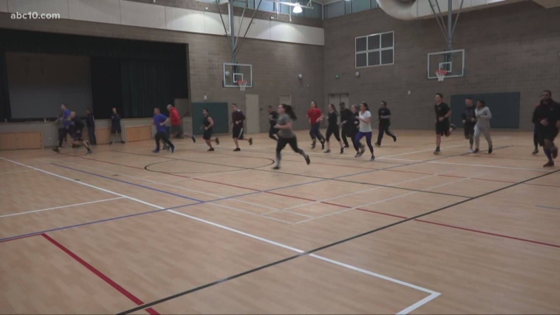 The Sacramento Police department held a special "Workout Wednesday" in honor of fallen Davis Police Officer Natalie Corona.