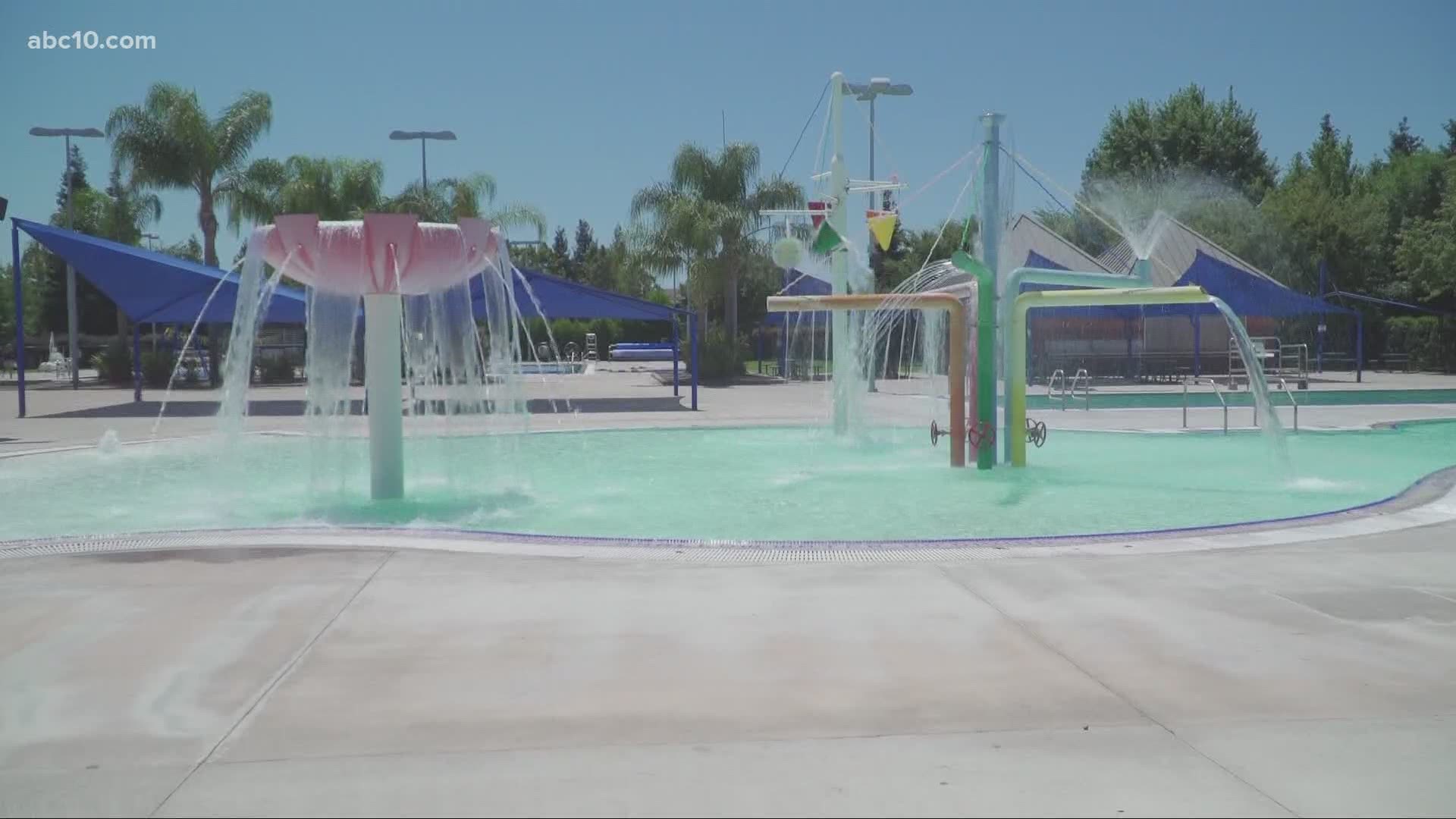 The Elk Grove Aquatics Center is limiting the number of guests and enforcing social distancing. People who want to go should make reservations.