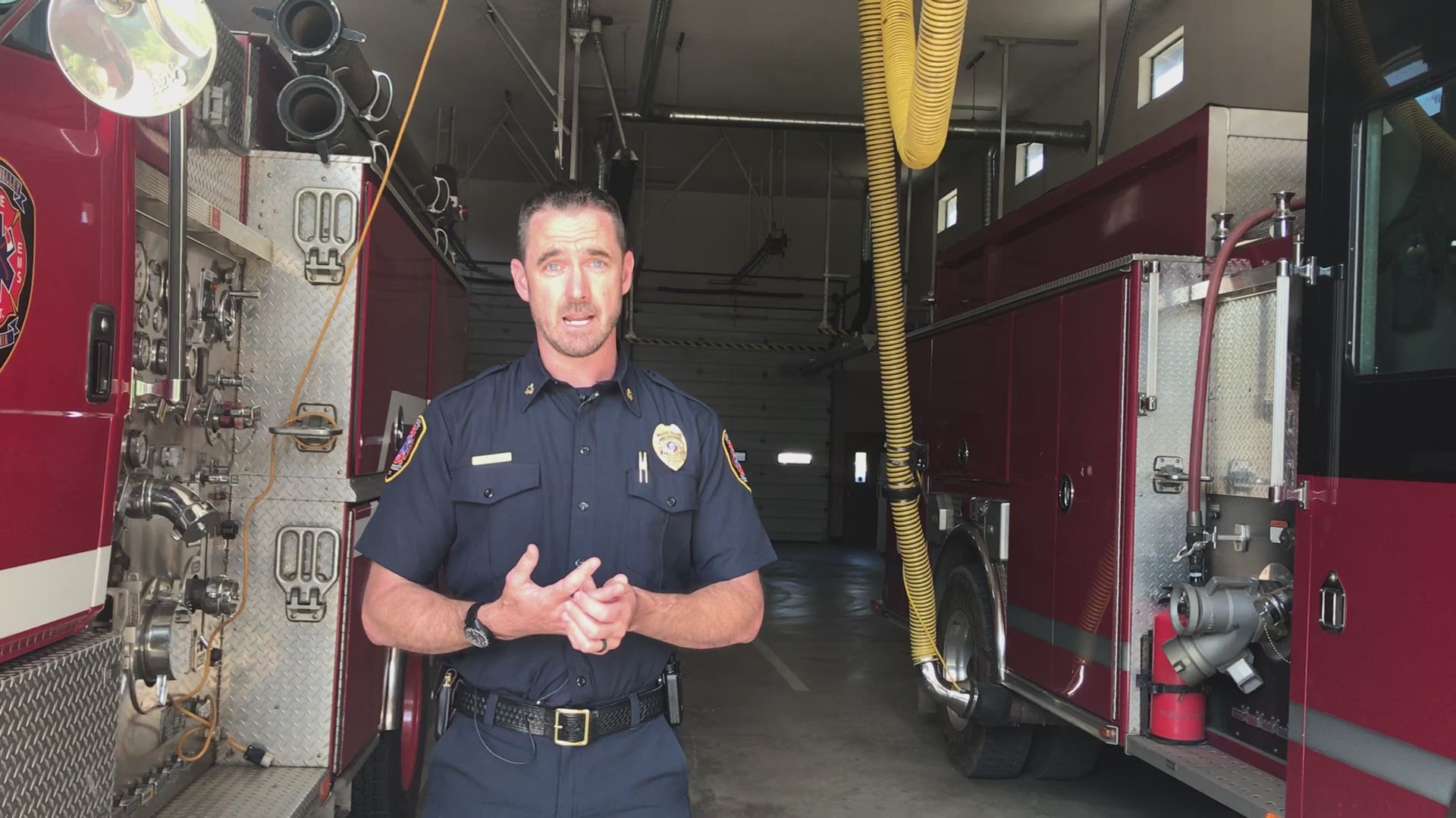 Garden Valley Fire Chief Clive Savacool discusses department cutbacks days after two firefighters were injured battling a fire.