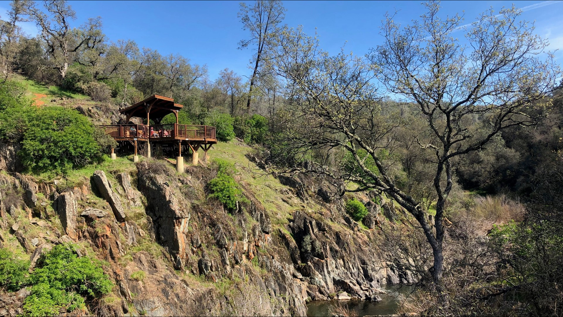 Hidden Falls Regional Park had to close after a majority of Northern California is under a red flag warning because of high winds and low humidity.