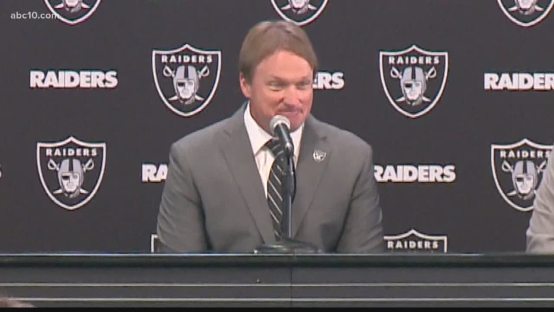 The man they call 'Chucky' was officially welcomed back as head coach following an introductory press conference. "Obviously this is very emotional for me," said Gruden during the press conference. "I never wanted to leave the Raiders [after the 2001 seas