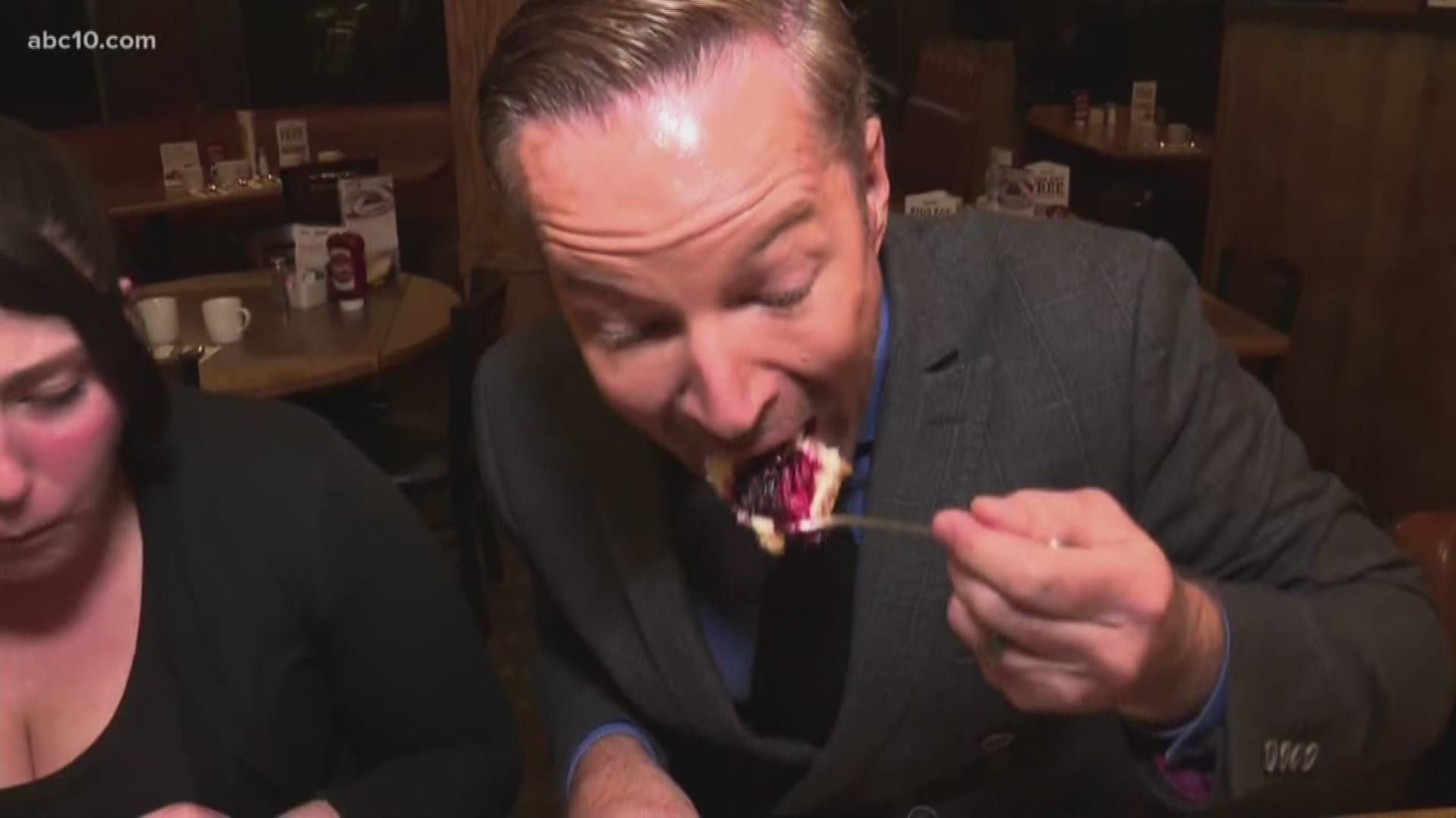 Mark S. Allen went to Sacramento's Shari's Cafe & Pies in the Pocket for National Pie Day. And, yes, he did compete in (and won) a pie eating contest.