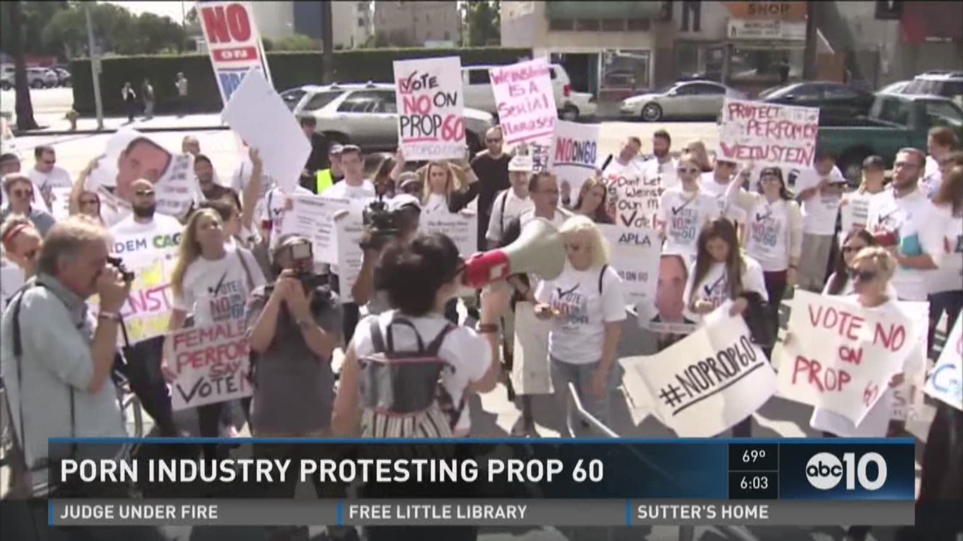 Porn Industry Protesting Prop 60