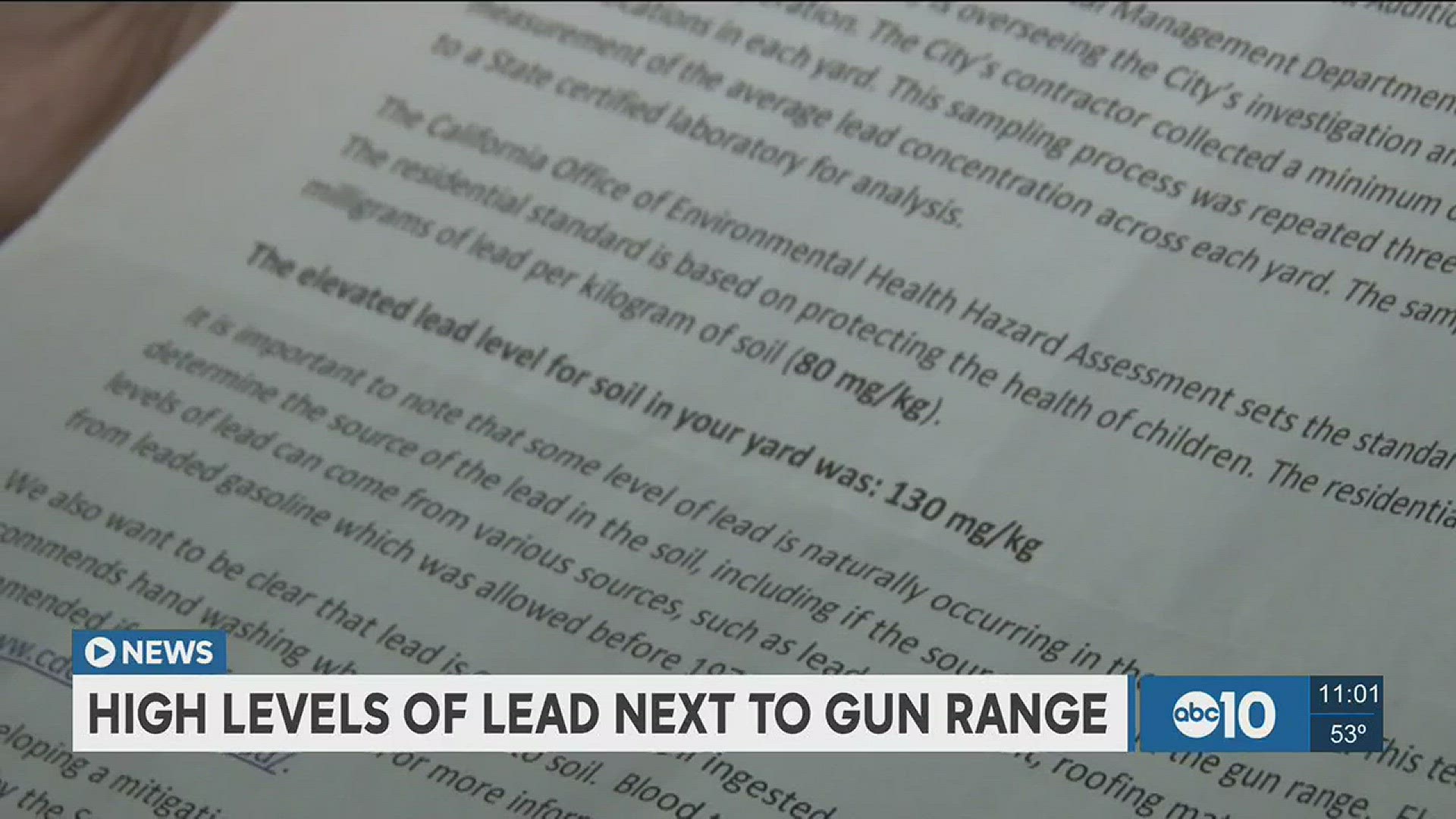 Land Park residents are concerned over lead levels found in their homes. (Nov. 15, 2016)